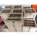Low cost paulownia wood glass window box